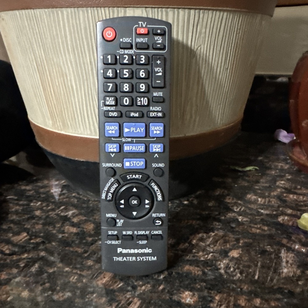 OEM Panasonic Remote N2QAYB000359 Control TV DVD Theater System Tested Working